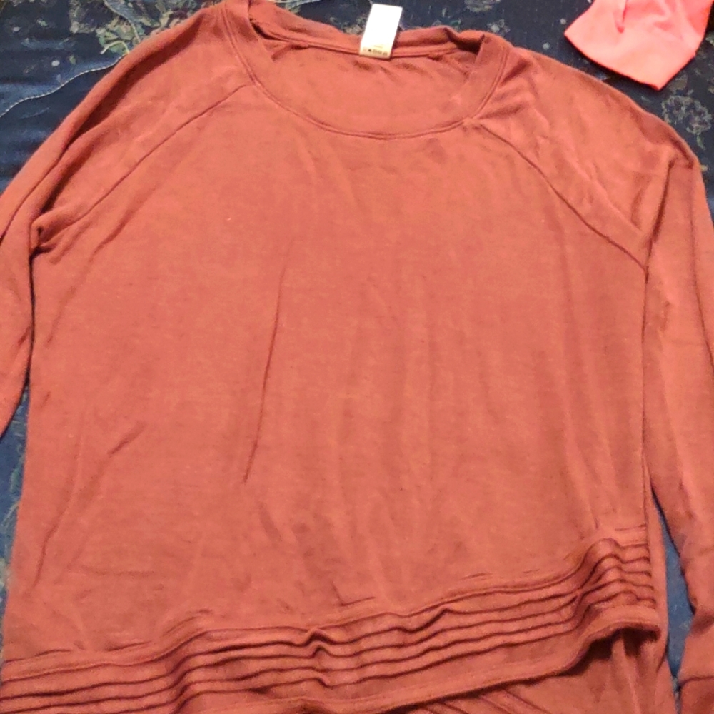 Active life long sleeve women shirt brown